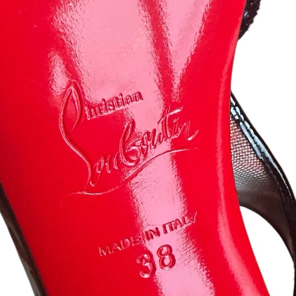 Christian Louboutin Salonu 120mm chiffon heels RETAIL 995 - Picture 7 of 8